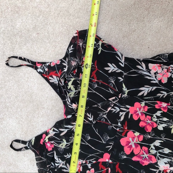 Express Womens Sundress XS Floral Spaghetti strap - Picture 4 of 11